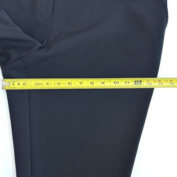 Lafayette 148 Crop Pants Manhattan Step Hem Navy Blue Color Pockets sz 16 - Picture 11 of 13